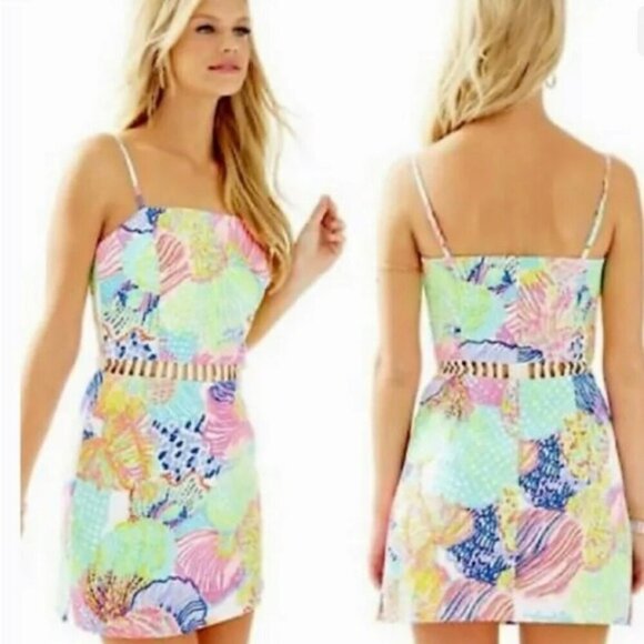 Lilly Pulitzer Ziggy Roar of the Seas Romper - Picture 1 of 8